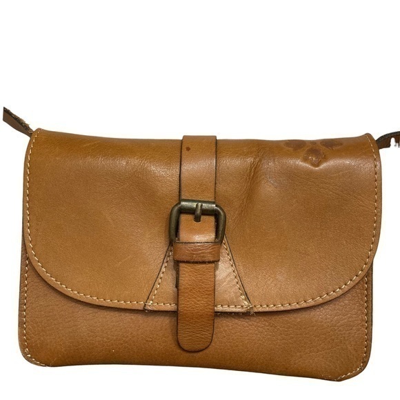 Patricia nash brown leather crossbody bag - Picture 1 of 14